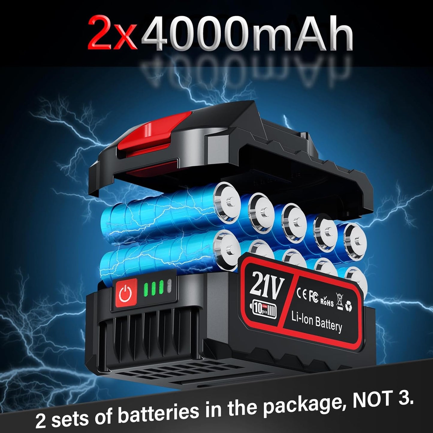 Mini Tronconneuse a Batterie 6000mAh, 6 Pouces 800W